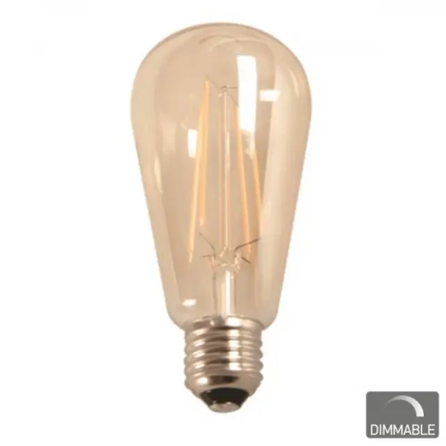 ΛΑΜΠΑ LED E27 FILAMENT 7W 2200K DIMMABLE