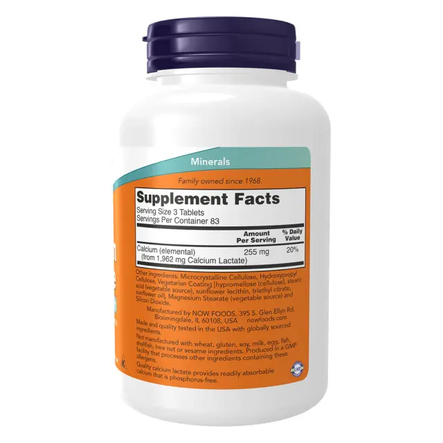 Now Foods Calcium Lactate 2