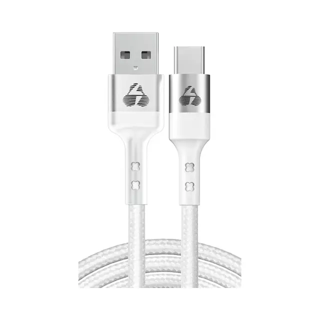 Powertech PTR-0160 PD 60W Charge & Sync Cable USB To USB-C 1m Λευκό