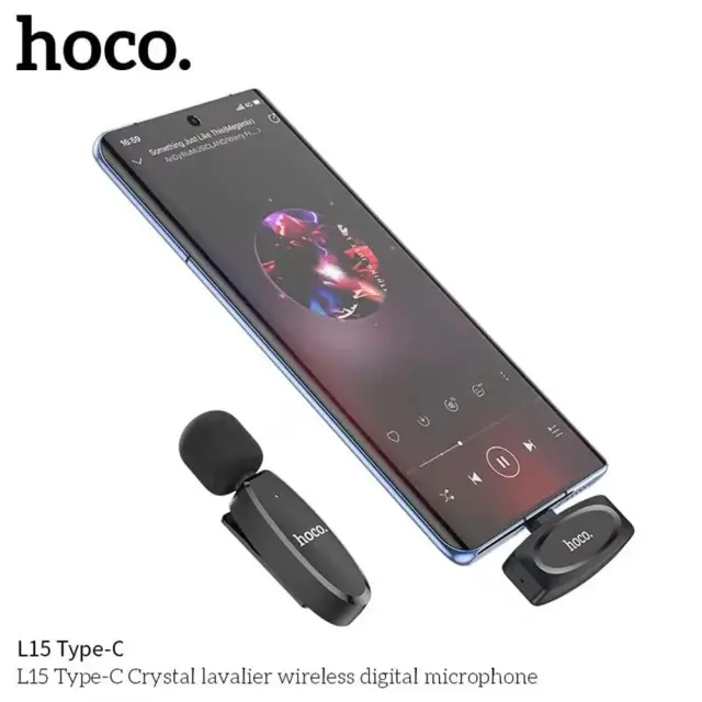 Ασύρματο Πυκνωτικό Μικρόφωνο Πέτου Hoco L15 Lightning, Clip On για Φωνητικά 3