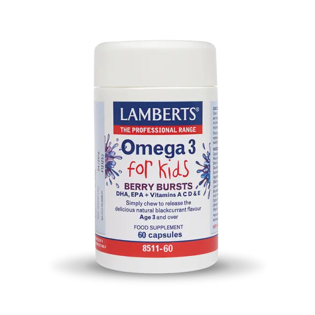 LAMBERTS Omega 3 for Kids – Berry Bursts - 60 Κάψουλες