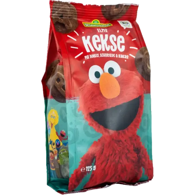 Μπισκότα ντίνκελ με κακάο, Elmo, Bio, Sesamestrasse, 125γρ