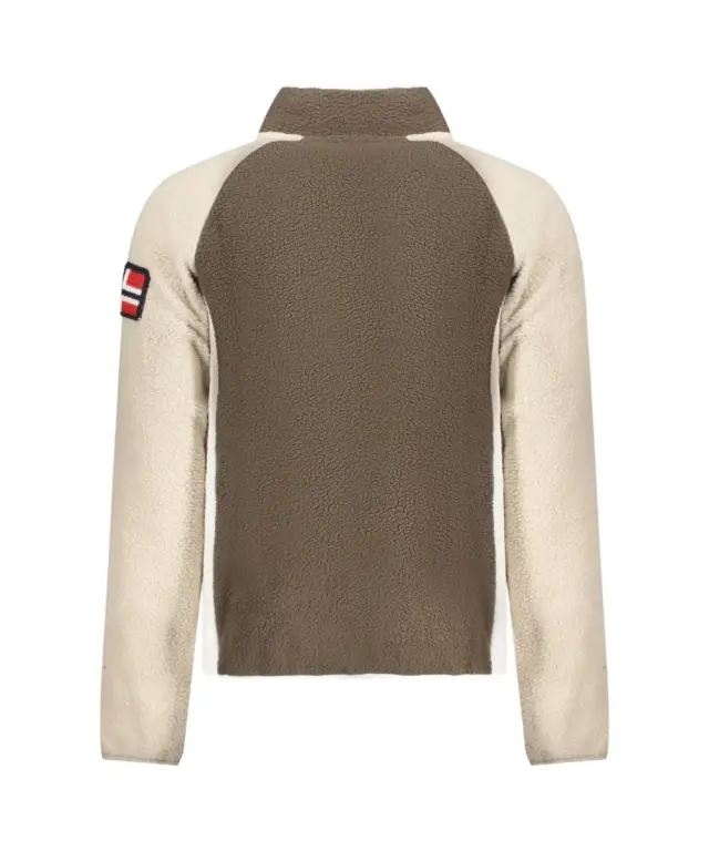 Norway Nautical School - Ανδρική Ζακέτα Φούτερ Fleece 859503-FALCON Καφέ 2