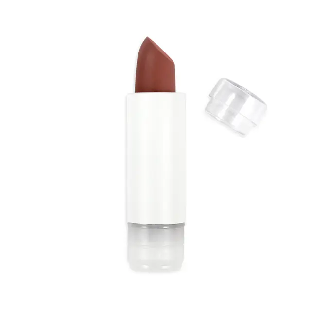 Zao Organic Cocoon Lipstick – Βιολογικό Ενυδατικό Κραγιόν με Ρόδι & Βούτυρο Καριτέ (Ανταλλακτικό) - 411 London