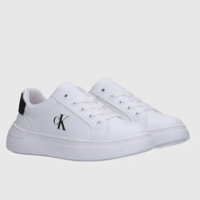 Unisex Εφηβικά Sneakers Calvin Klein V3X9-83167-1355X002 Λεύκα (35-40) Άσπρο - 35 2