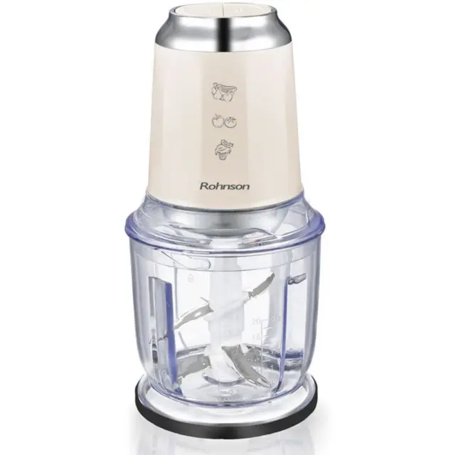 Rohnson R-518c Πολυκόπτης Multi 600W με Δοχείο 600ml Μπεζ