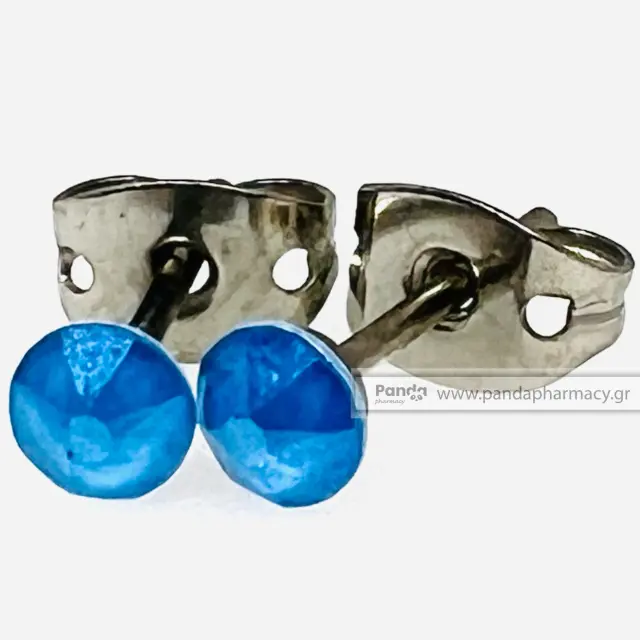 Farma Bijoux Σκουλαρικια Electric Blue 3.9Mm 2