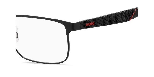 Hugo Boss Ανδρικός Μεταλλικός Σκελετός Γυαλιών Μαύρο Ματ με Κόκκινο HG 1309 003 3