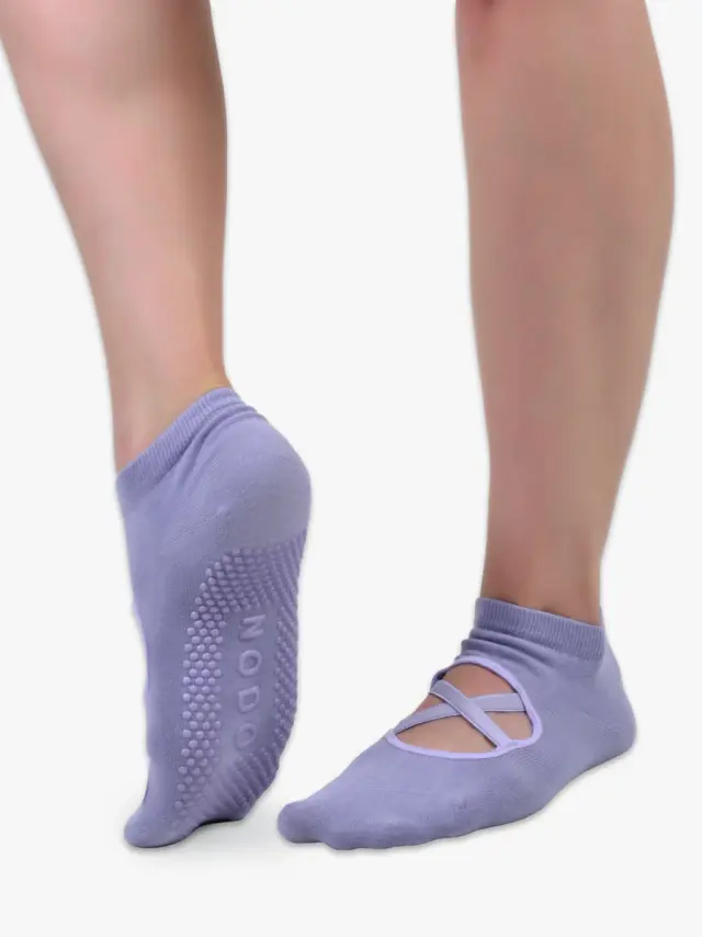 Βαμβακερή Κάλτσα Yoga & Pilates Αντιολισθητική NODO - 35-38