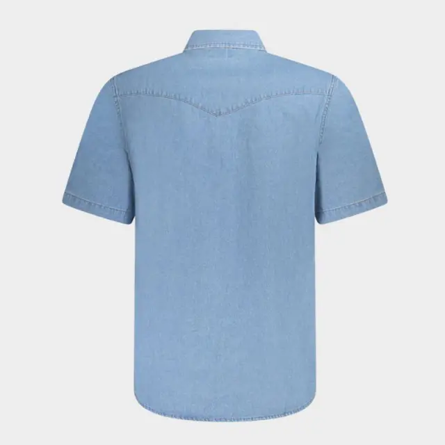 Πουκάμισο Wrangler 112362375_AZBRIGHT Μπλε - S 2