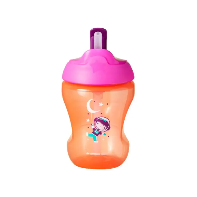 Ποτήρι Με Καλαμάκι Tommee Tippee Κορίτσι 7m+ 230ml