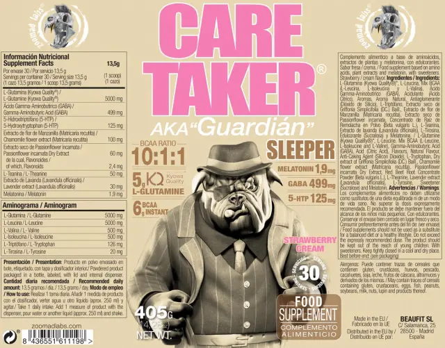 Zoomad Labs Caretaker® Sleeper Strawberry & Cream, 405 g 2