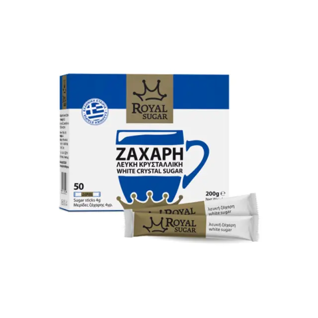 Ζάχαρη Λευκή Royal σε Sticks - 50 τεμάχια 2
