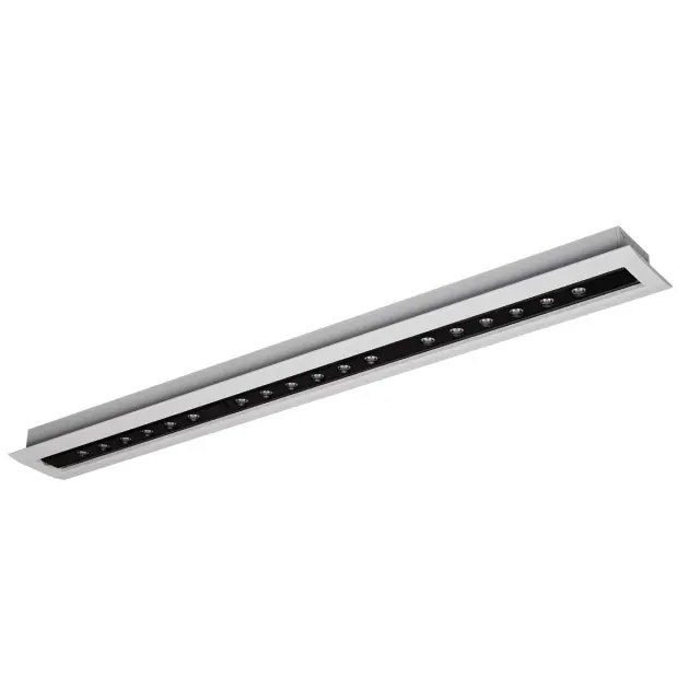 Kit 04443/WB/C Χωνευτό κινητό φωτιστικό οροφής led 18x1W 4000K λευκό+μαύρο Άσπρο/Μαύρο Μαύρο/Άσπρο