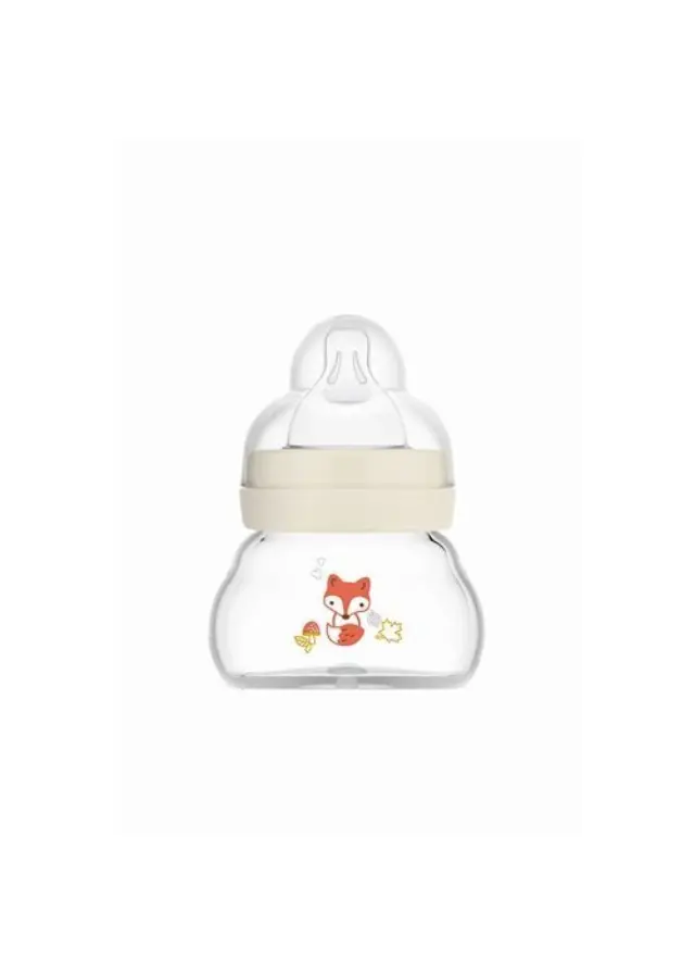 MAM Feel Good Μπιμπερό Γυάλινο Μπεζ 0+ μηνών, 90ml