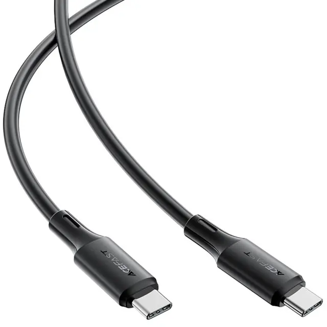 Καλώδιο Σύνδεσης Acefast C17-03 USB-C σε USB-C PD60W 3A Fast Charge USB2.0 Silicon Μαύρο 1.2m. 3