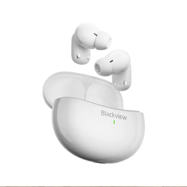 Blackview AirBuds 30 Ασύρματα Bluetooth Ακουστικά με AI Μετάφραση 134 Γλωσσών, IPX7 + Θήκη Φόρτισης – Λευκά 2