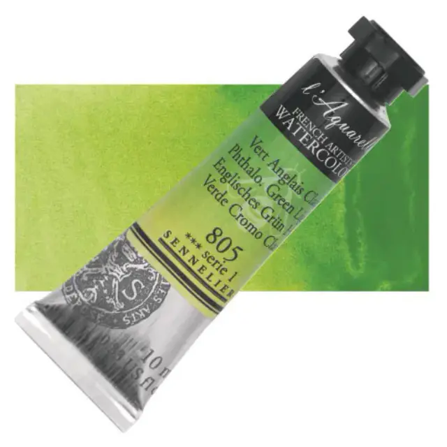 Χρώμα Ακουαρέλας Sennelier l Aquarelle Σωληνάριο 10ml - 805 Phthalo Green Light