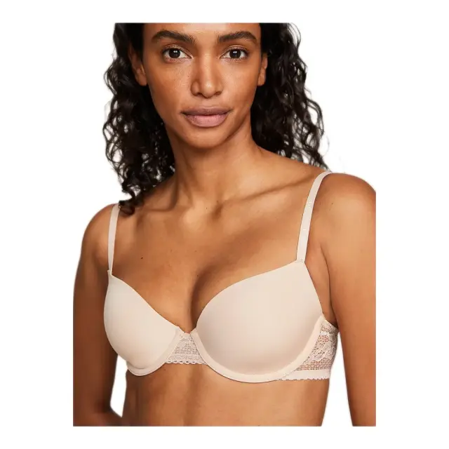 Tommy Hilfiger Γυναικείο Σουτιέν Push-Up Lace Trim Balconette, Χρώμα Misty Blush - 75C 3