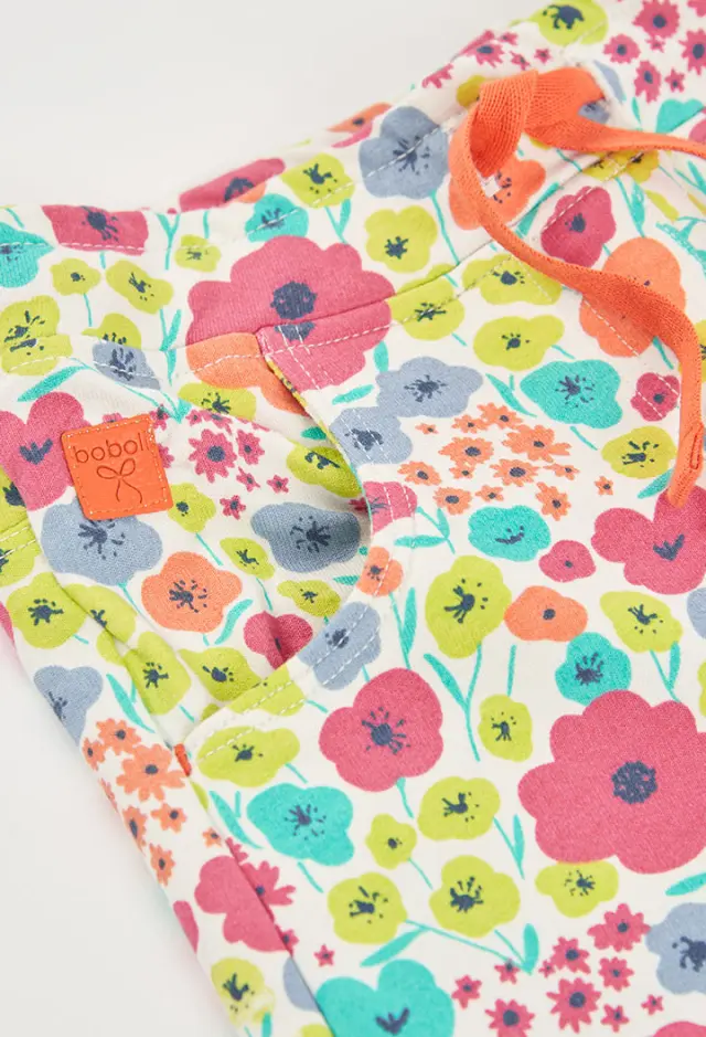 Boboli fleece βερμούδα σορτς floral για κορίτσι 313074-9801 3