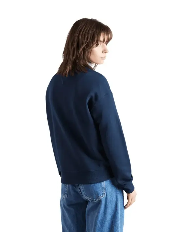 Tommy Hilfiger - Γυναικείο Φούτερ Badge Loose Fit DW0DW17325-C1G Μπλε Σκούρο - S 2