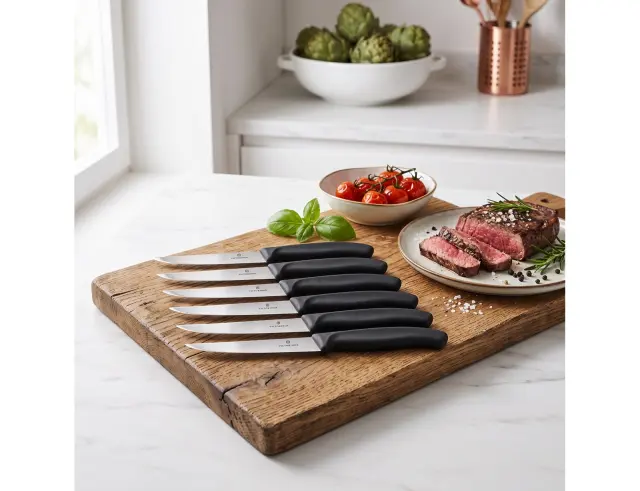 Σετ Μαχαίρια Μπριζόλας Victorinox Swiss Classic με μήκος λεπίδας 11cm - Black - 6 τεμάχια6.7203.6