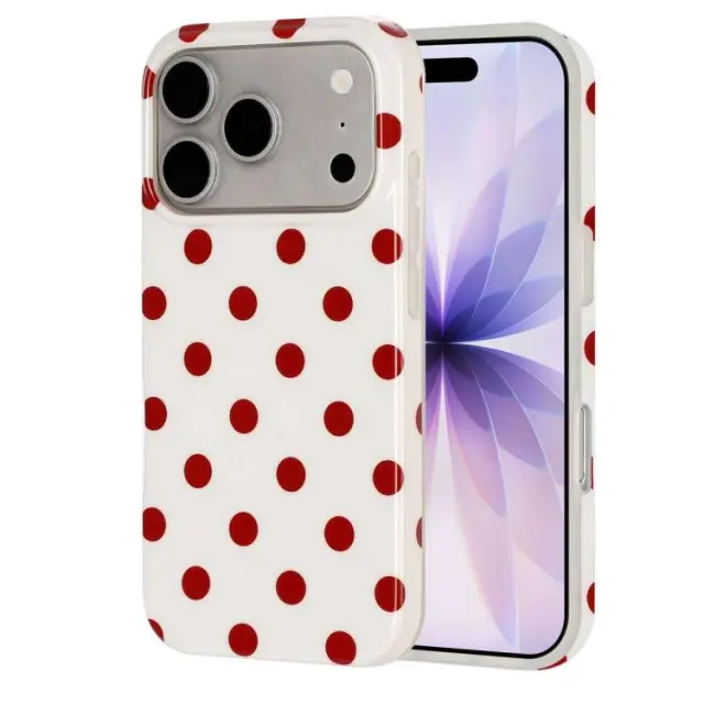 Retro Dots Θήκη για iPhone 18 Pro Max-White OEM