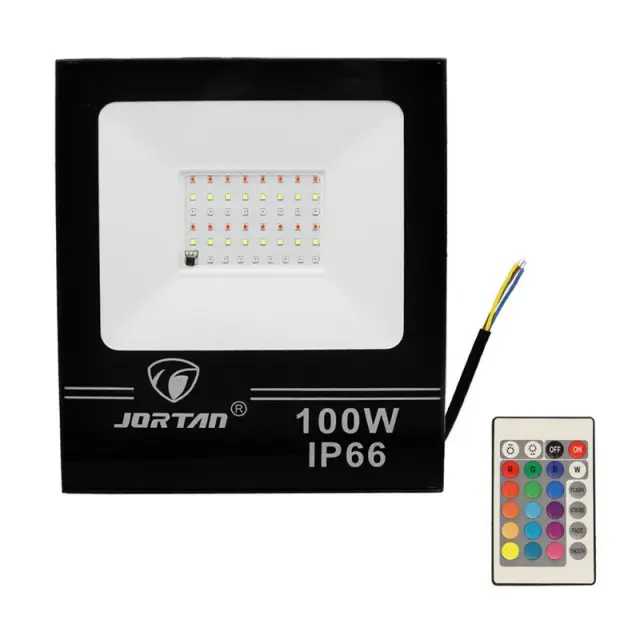 JORTAN LED ΠΡΟΒΟΛΕΑΣ 100W/RGB/220V JGTGD-TP100WRGB