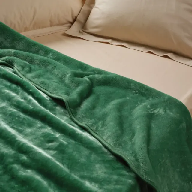 Κουβέρτα 160x220 Μονή Velour 700gsm Das Home 0293 Green 100% Ακρυλικό 2