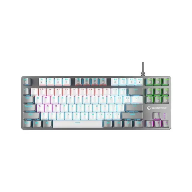 Rampage Gaming Keyboard Snug KRGD Red Switch White / Gray (SNUGK14RS-WG)
