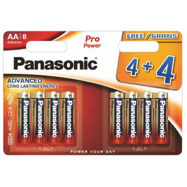 Panasonic Alkaline Pro Power LR06 / AA 8BL