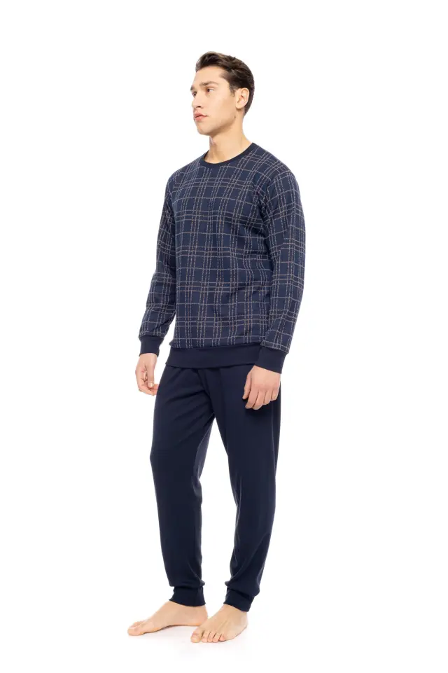 W-M780 - Type - PYJAMA JACQUARD SAND BLUE PLAID - XXL 2