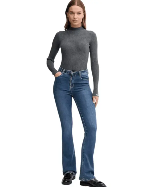 Pepe Jeans - Γυναικείο Πουλόβερ Ημιζιβάγκο Regular Fit PL7000026-963 Γκρι - L 3