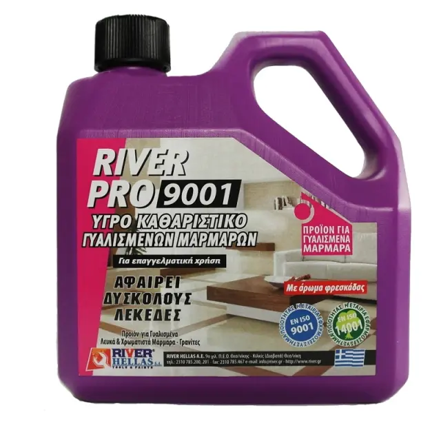 River Pro 9001 Υγρό Καθαριστικό Γυαλισμένων Μαρμάρων 1LT