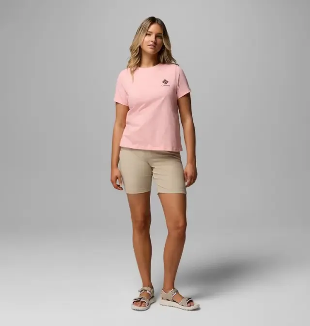 Columbia Rolling Bend™ Pink Sand/Stacked Gem Mini – Γυναικείο T-Shirt με Τύπωμα - 2120021-668 2