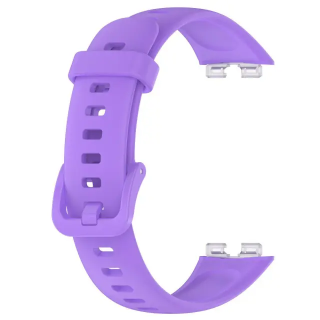 Ανταλλακτικό Λουράκι Σιλικόνης για Huawei Band 8 / 9 / 10 – Purple OEM 3