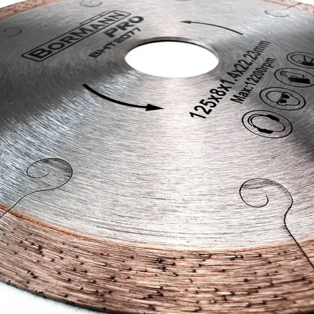 Bormann Pro BHT2077 – Διαμαντόδισκος EXTRA-CLEAN CUT Φ125x1.4x22.2mm 8mm (044017) 3