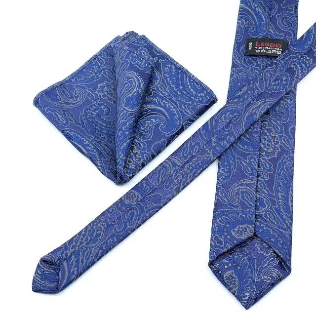 Γραβάτα σε Blue Royal Μοτίβο με Λαχούρια 2