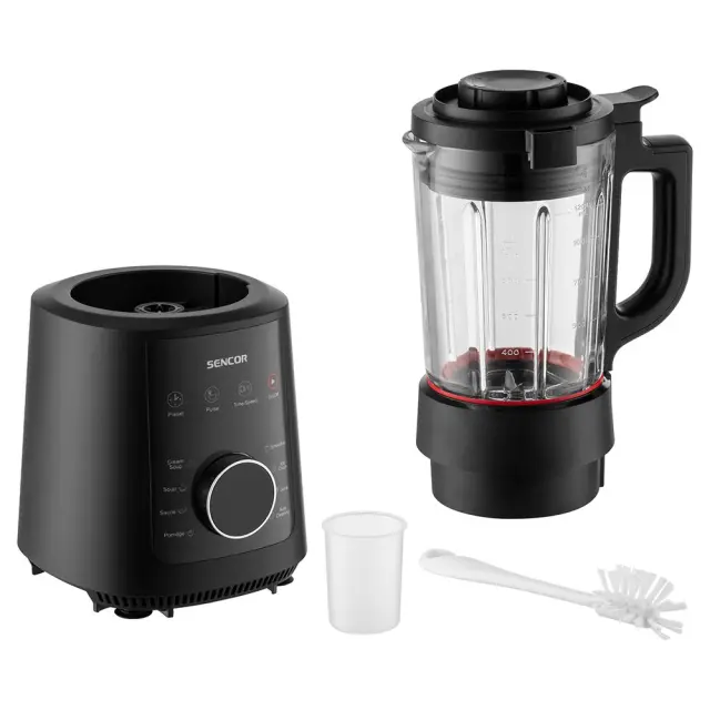 Πολυχρηστικό Μπλέντερ για Ζεστά & Κρύα 1,2lt Glass Sencor SBU 0510BK Μαύρο 3
