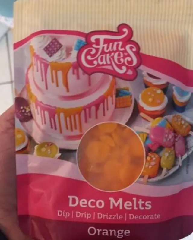 FunCakes Deco Melts - Πορτοκαλί - 250γρ.