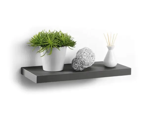Ράφι Τοίχου Homea με διαστάσεις 50x22.8x3.4cm - Antracite Grey 6RAN791GR