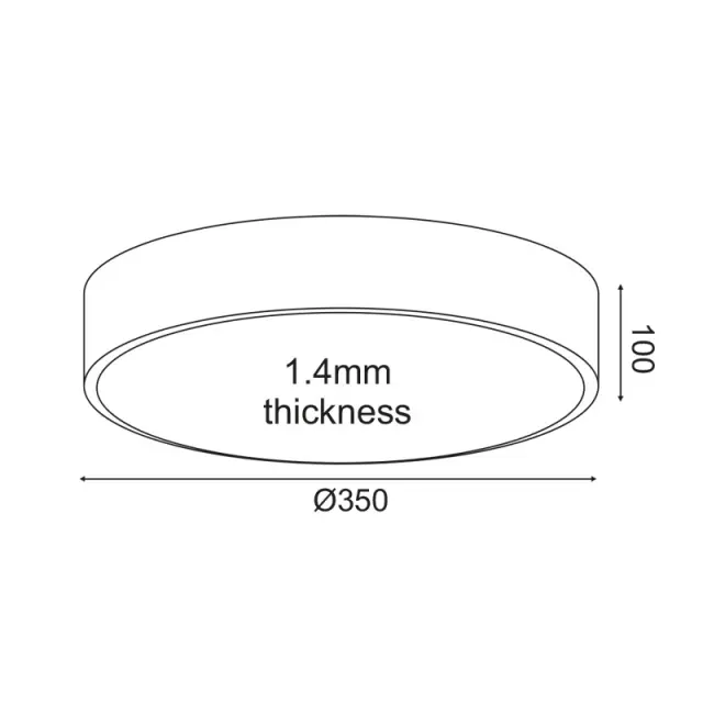 ΟΡΟΦΗΣ Φ/Σ LED 32W 3180LM CCT ΛΕΥΚΟ ΜΕΤ/ΚΟ D35XH10CM OPTIMUS / HM29LEDC35WHCCT 2