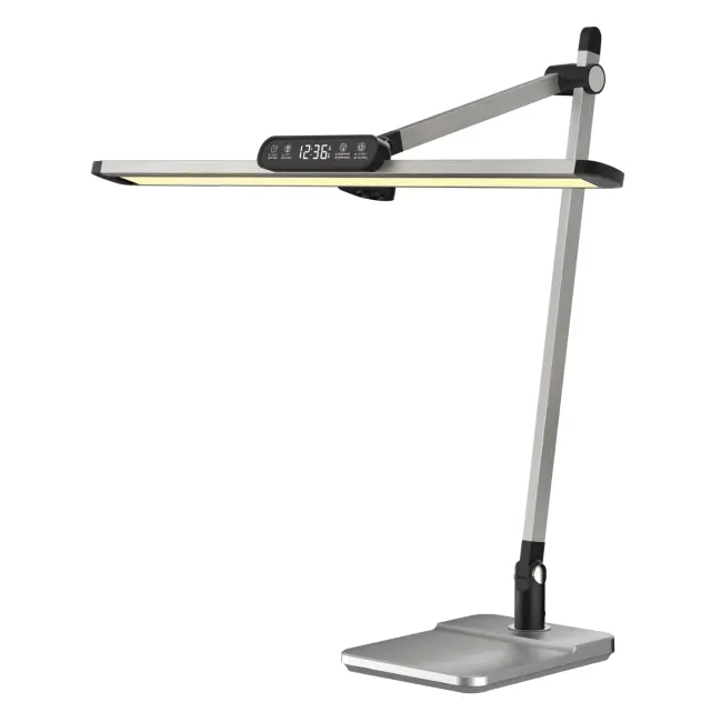 Φωτιστικό γραφείου LED Blain Pro ασημί ABS και αλουμίνιο 36,8x81 εκ