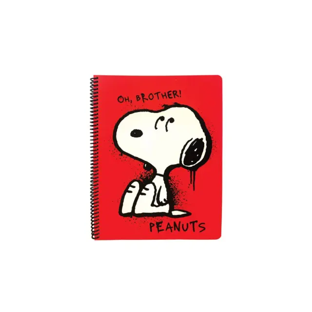BMU Τετράδιο Peanuts Σπιράλ A4 2θ/70φ: Snoopy (2 σχέδια) Σχέδιο 2