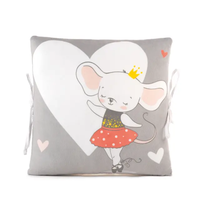Πάντα Μαξιλαράκια βελουτέ Amek 30x180cm (Σετ 6 τεμ.) Mouse ballet 2