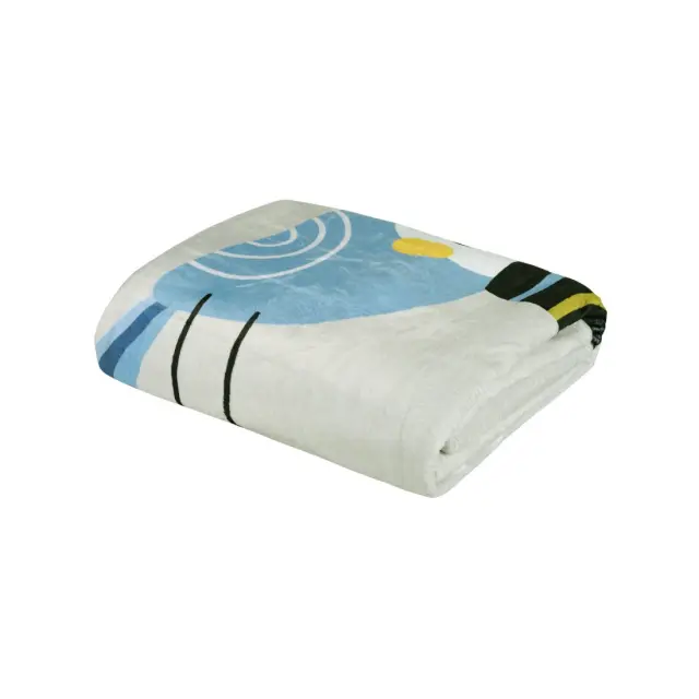 Κουβέρτα Αγκαλιάς 80Χ110 300gsm Fun Das Home 4914 Grey-Blue-Mint 100% Πολυέστερ