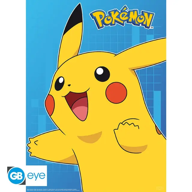 POKEMON - Set 2 Posters - Colourful Characters 52x38 - Fan Shop and Merchandise 3
