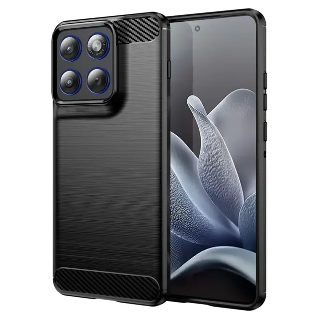 Techsuit® Carbon Silicone για Motorola Edge 70 -Black.
