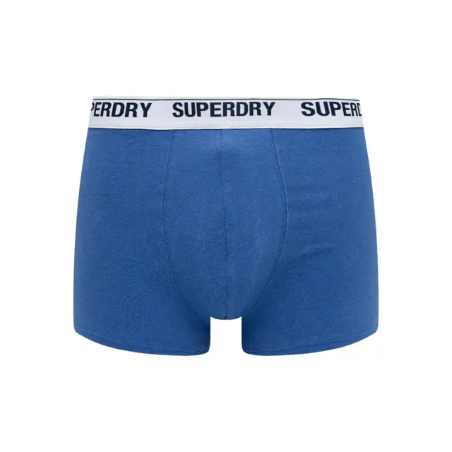 Superdry Ανδρικό Boxer Μακρύ Organic Cotton - Διπλό Πακέτο, Χρώμα Mazarine-Electric 3