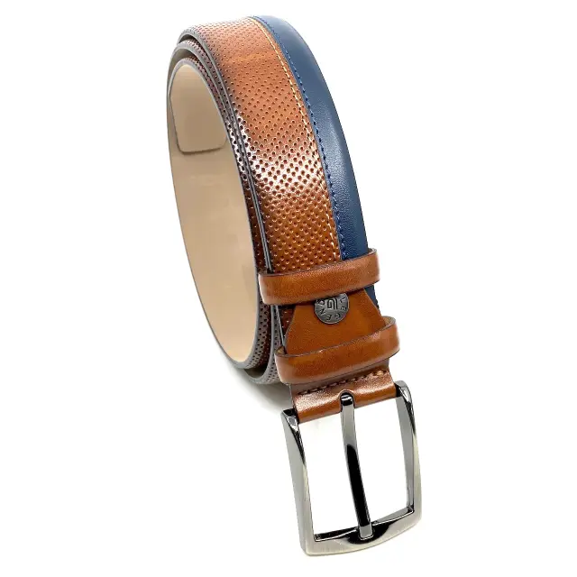 Ταμπά με Μπλε Ζώνη P.U. Leather 3,5 cm - 105cm 2